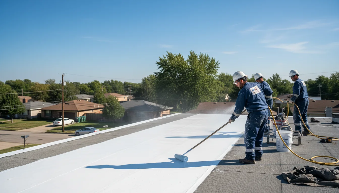 Commercial roof coating in East Springfield, OH near me